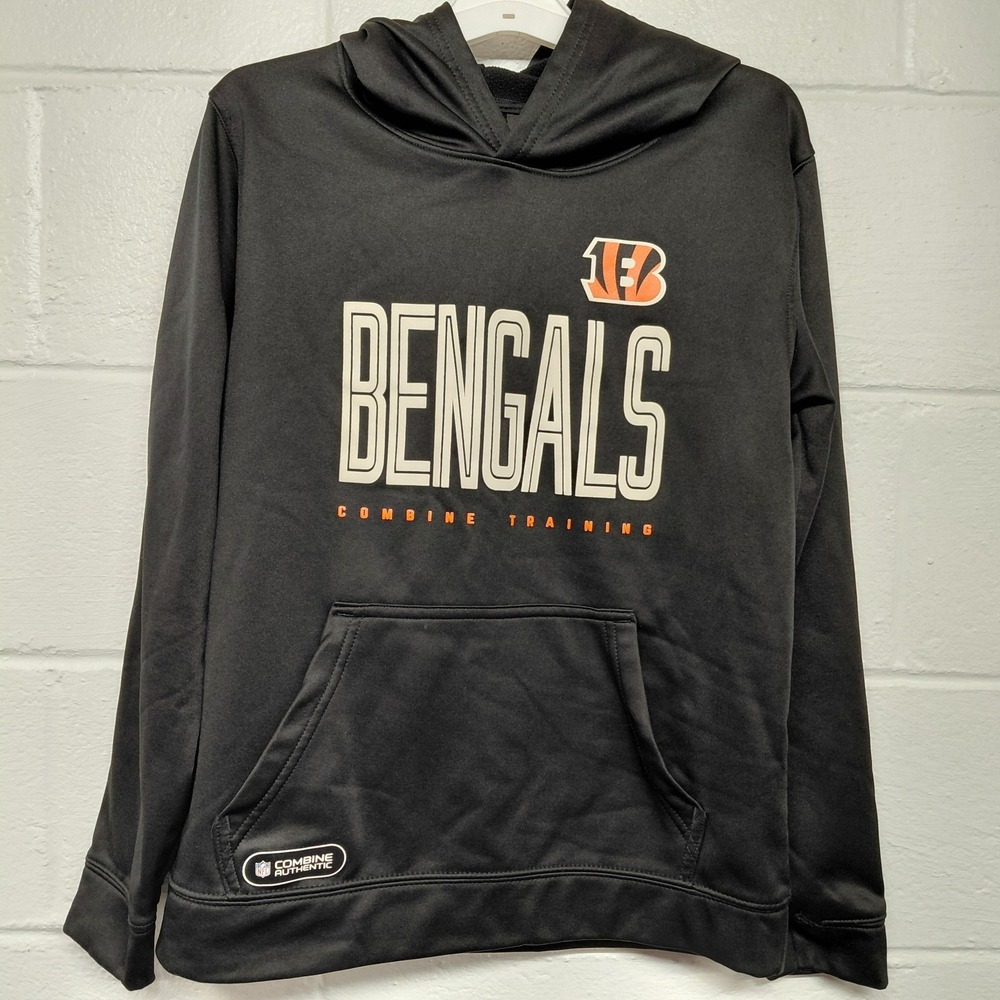Cincinnati Bengals Combine Training Hoodie Size YOUTH LARGE NFL Team Apparel